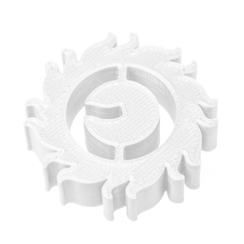 logo z filamentu białego